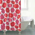 thumbnail image 4 of Waterproof Beautiful Colorful Floral Shower Curtain 72x72 Inch Boho Style Polyester Unique Shower Curtain for Bathroom Hotel Home Decor with 12 Plastic Hooks, 4 of 5