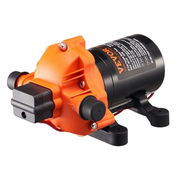 12V Diaphragm Water Pump 3.5GPM, 13.25L/min 3-Chamber RV Pump