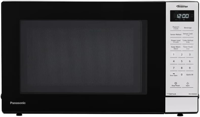 Restored Panasonic NN-SN68QB 1.2 cu. ft. 1250W Inverter Microwave, Black (Refurbished)