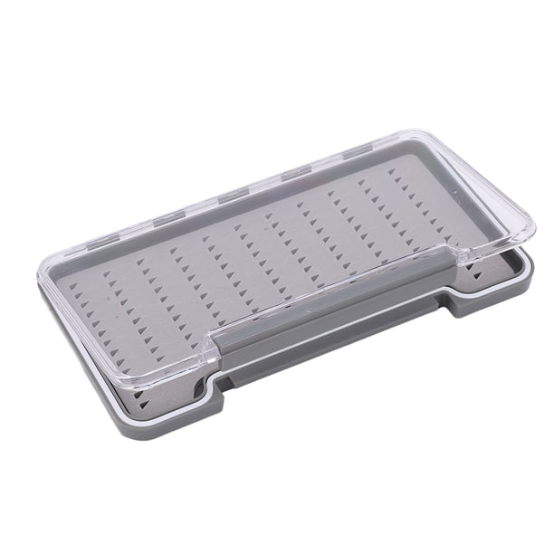 Caja de pesca con mosca tapa transparente ligera carcasa de ABS capa de espuma caja de moscas de pesca para exteriores ANGGREK Otros
