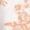 Orange, variant on French retro floral print elegant waist-cinching slip dress