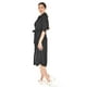 thumbnail image 2 of Vestido camisero con moño Roman Fashion /Juvenil, 4341 (Negro lineas) negro CH, 2 of 5