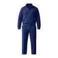thumbnail image 6 of LYSMORA 2026 Men's Waffle Knit Zip Jacket Cuffed Pants Tracksuit, Stand Collar Loose Fit Casual Daily Outfit Set, 6 of 6