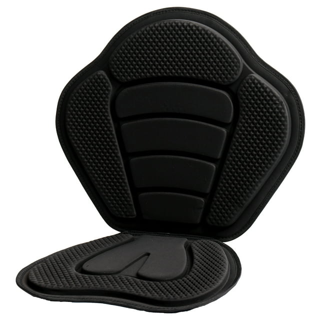 Padded Kayak Seat Cushion with Back Support and Adjustable Straps for Boating Canoeing Kayaking Fishing