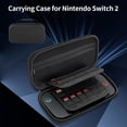 thumbnail image 2 of Unique Bargains Case for Switch 2 Versatile Case with 24 Game Card Slots for Nintendo for Switch Oled Carrying Case Travel Case for Switch Console Black, 2 of 6