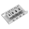 thumbnail image 3 of Guitare Électrique Chevalet 4 Cordes Métal Fixe Hardtail Selle Instruments de Musique Accessoires avec Ensemble d'Outils GA904 Argent, 3 of 14