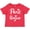 Red, variant on Inktastic Paris Bonjour with Hearts in White Text Boys or Girls Toddler T-Shirt
