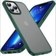 thumbnail image 5 of Compatible with iPhone Case,[ Drop Protection] Matte Translucent Anti-Fingerprints Full Body Protection Soft Shockproof Cover Phone Case (Blue,iPhone 12 Pro), 5 of 5