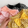 thumbnail image 4 of EnJoCho Baby Girls Spring Summer Plaid Bow Tie Skirts Tulle Tutu Skirts Little&Big Girl Cute Shorts Dress, 4 of 5