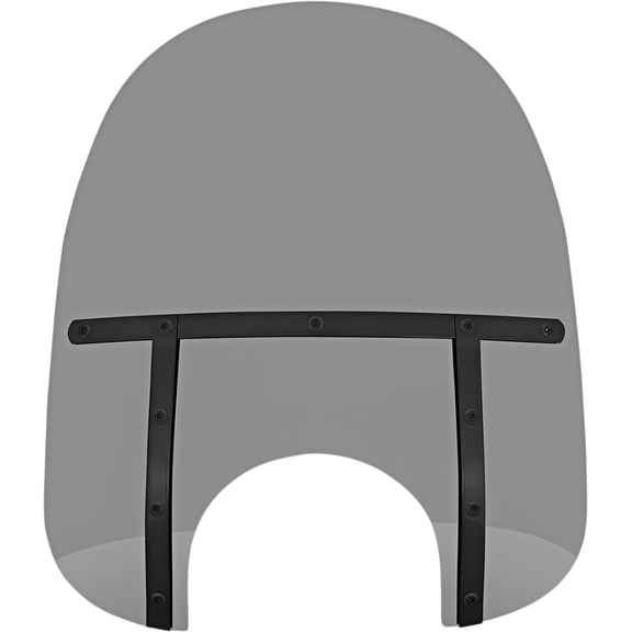 Memphis Shades 19" Fats Smoke w/Black Straps Windshield w/9" Cutout (MEB37112)