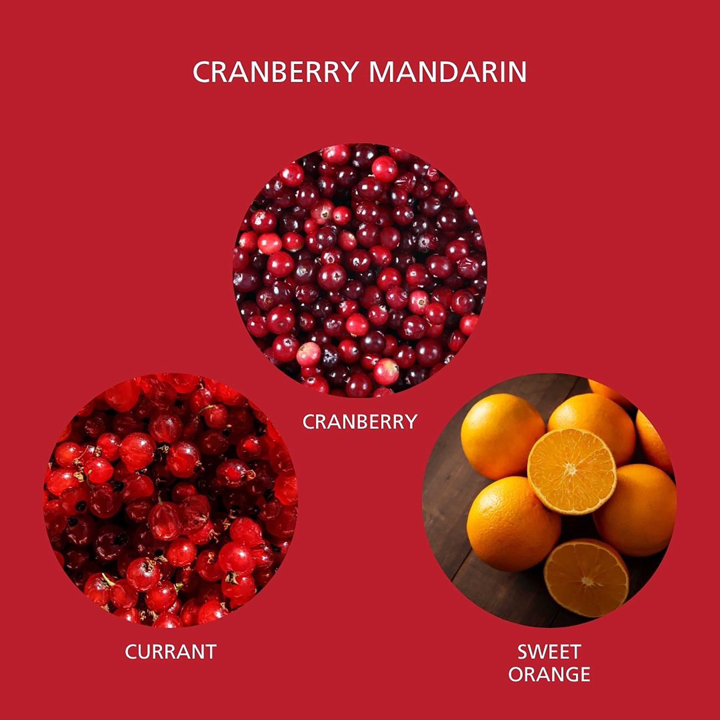 Mainstays Mandarin Cranberry Scented Room & Linen Spray 3.4 fl oz (100mL).