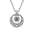 thumbnail image 1 of Boussole Exploration Militaire Océan Colliers Pendentif Rétro Lune Étoiles Bijoux, 1 of 3