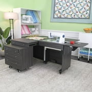 Kangaroo & Joey Dual Rail Electric Sewing Cabinet - Gray