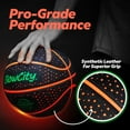thumbnail image 4 of Glowcity Baloncesto Que Brilla En La Oscuridad Para Adolescentes - Regalo De Baloncesto - Pelota De Baloncesto Roja Brillante Con Luz Led Para Juegos Nocturnos - Material Deportivo Y Gadgets Para Niño, 4 of 9