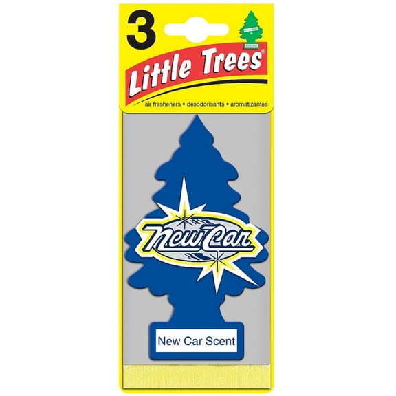 Little Trees Car Air Freshener, New Car Scent 3 ea (Pack of 2)