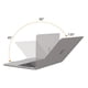 thumbnail image 4 of Funda MOSISO compatible con MacBook Air de 13,6 pulgadas, gris, 4 of 6