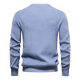 thumbnail image 3 of Suéter juvenil de retales a la moda para hombre, jersey informal de otoño, suéter tejido de calidad para hombre, 3 of 5
