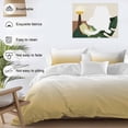thumbnail image 3 of 3 Piece Yellow Ombre Duvet Cover Set Twin Size,Microfiber Comforter/Quilt Cover with Corner Ties and 2 Pillowcases,White Gradient Color Modern Abstract Art All Season Soft Bedding with Zipper Closure, 3 of 8