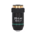 thumbnail image 3 of Microscope Objective Lens,Achromatic Objective Brass Chrome Achromatic Objective Objective Lens High-Intensity Output, 3 of 14