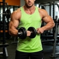 thumbnail image 2 of Busydd Mens Tank Top Breathable Comfy Round Neck Sleeveless Undershirts Casual Solid Color Running Workout Shirts for Men 2XL, 2 of 10