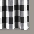 thumbnail image 4 of 2X Valances for Kitchen Farmhouse Check Plaid Valances for Window Treatment Decor (Black and White), 4 of 8