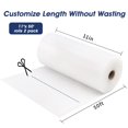 thumbnail image 2 of Deefre Vacuum Sealer Bags 2 Rolls 11"x50' Commercial Grade Food Saver Bags for Seal a Meal, BPA Free, Heavy Duty, Great for vac Storage, Meal Prep or, 2 of 7