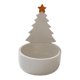 thumbnail image 2 of Portavelas navideño de cerámica pequeño para velas de té Estrella amarilla, 2 of 9