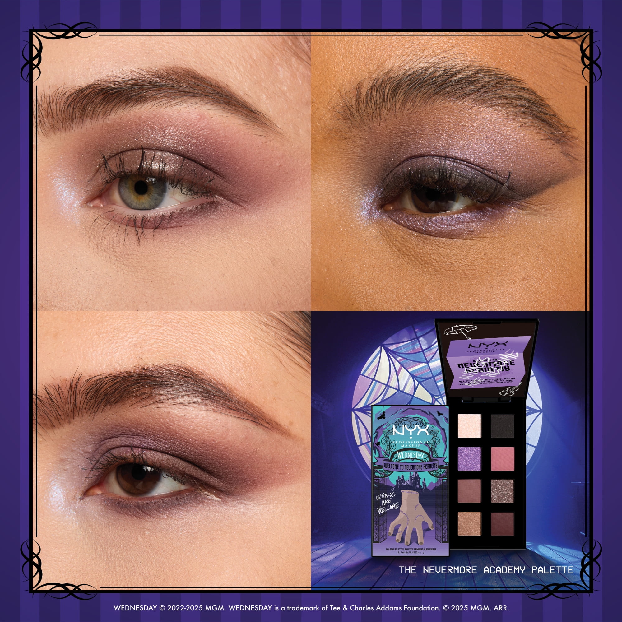 La Palette d'Ombres à Paupières Nevermore Academy