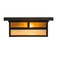thumbnail image 6 of Meyda Tiffany 194880 Hyde Park "T" Mission 2 Light 21" Wide Flush Mount Square Ceiling, 6 of 7