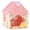 Pink,Yellow, variant on PigPigPen Kids Indoor Play Tent with Mat and Star Lights, Princess Playhouse for Girls, Pink and Yellow, 47 x 41 x 51 in