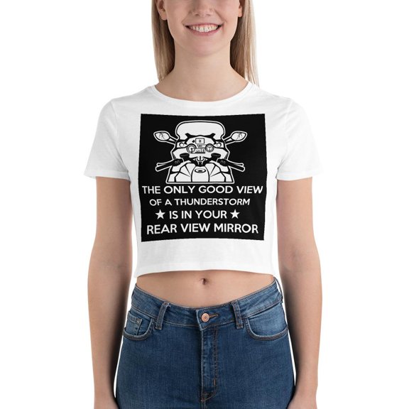 The only Good View Of A Thunderstorm Crop Tee