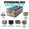 thumbnail image 2 of Organizador de maletero FORTEM para coche SUV, plegable, capacidad de 85 litros, 2 of 7