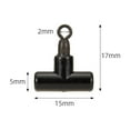 thumbnail image 4 of GLFILL 10/15pcs Zip Clip Fishing Line Slider Beads T-Swivel Fishing Line Slider Beads Fishing Swivels Carp Rig Rings Clip Rolling Swive 15pcs, 4 of 5