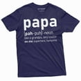 thumbnail image 5 of Mens Papa definition T-shirt Grandpa Tee Grandfather gift Papa t-shirt Fathers day Pop-Pop Dad Tee (X-Large Military Green), 5 of 7