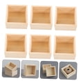 thumbnail image 3 of WRITWAA 6Pcs Wooden Crates for Storage Small Organizers Beige Color, 3 of 8