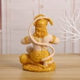 thumbnail image 3 of Estatua de resina del dios hindú Hanuman de 26 cm con acabado dorado, 3 of 3