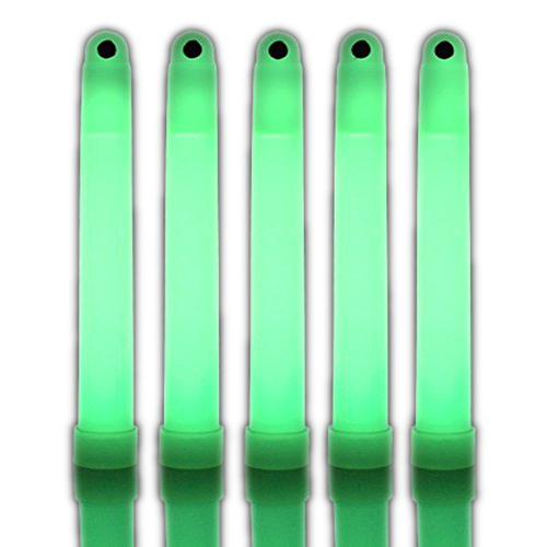6 Inch Glow Sticks Green