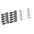 thumbnail image 2 of 20 Pieces Rubber Skid Rope End Rubber Glasses Rope Connectors for Eyeglass Retainer Cord Neck Strap 20pcs 22mm, 2 of 8