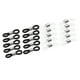 thumbnail image 2 of 20Pcs Conectores de Silicona Caucho Bobina Metal Termina para de Cadena de Anteojos Resultados de Joyería Cadena, Ne, 2 of 9