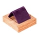 thumbnail image 1 of Soporte de madera para pendientes, exhibidor de pendientes, organizador de pendientes suave para regalo Morado oscuro, 1 of 7