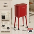 thumbnail image 3 of UFORU 16L Rolling Trash Can with 60 Bags, High-Leg No-Bend Design, Lockable Wheels, Durable ABS & PP Bin for Kitchen and Living Room, 3 of 10