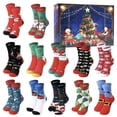 thumbnail image 2 of BotaniNest 12 Day Socks For Arrival Calendar Countdown To 2025 Arrival Calendar Festivals 12 Colorful Theme Socks, 2 of 7