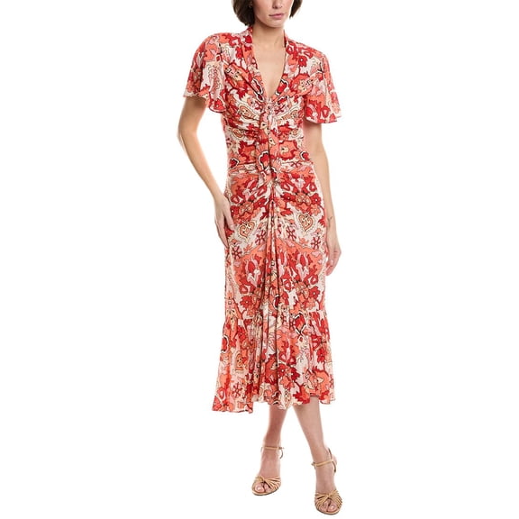 Cinq à Sept womens Damask Peeta Dress, 6, Pink