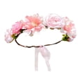 thumbnail image 3 of Diadema de flores, corona de flores para el cabello para , despedida de soltera, novia de playa Estilo A, 3 of 8