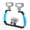 Blue, variant on QKOO Dual Silicone Handles Aluminium Alloy Underwater Diving Rig for GoPro, DJI OSMO Action, and