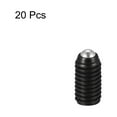 thumbnail image 3 of Uxcell Ball Point Set Screws, M5 x 10mm High Carbon Steel Metric Spring Hex Socket Grub Screw 20 Pack, 3 of 7