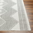thumbnail image 3 of Hauteloom Evana Living Room, Bedroom Patio Outdoor Area Rug - Bohemian, Transitional - Off White, Medium Gray, Light Gray - 18" Sample, 3 of 7