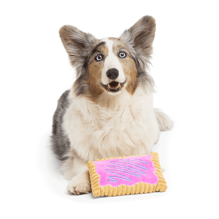 BARK Toaster Pup Pastry Squeaky Crinkle Plush Toy photo 5