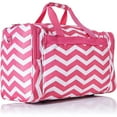 thumbnail image 3 of CalBags Chevron 19-inch Duffel Bag, Fuchsia White, 3 of 7