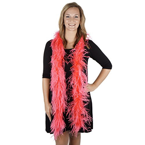 Dress Up Party Décor DIY Halloween ZUCKER Carnival Crafts Costume Accessories 6 Foot 2 Ply Ostrich Feather Boa 